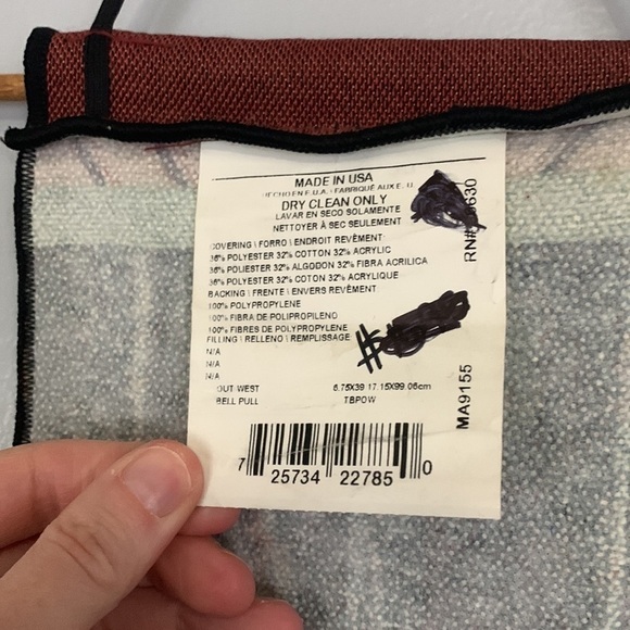 “OUT West” Western Ranch Scene Narrow Tapestry - Picture 8 of 8